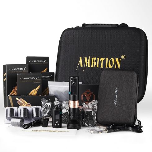 Tattoo Kit  Ambition Troll Wireless Tattoo Machine Kit – Ambition Tattoo