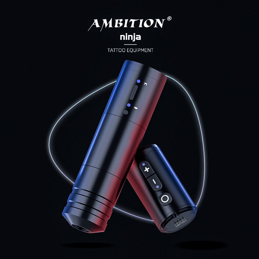Ambition Ninja Wireless Tattoo Machine Rotary Battery Cartridge Pen –  xnettattoosupply